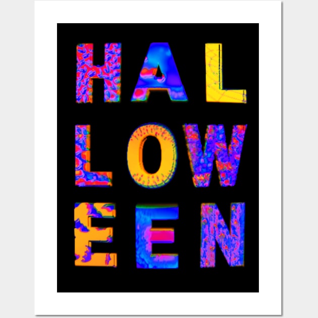 HALLOWEEN Scary Spooky Goopy Letters Wall Art by TJWDraws